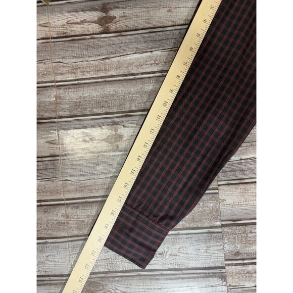 Rag & Bone Slim Fit Stock Shirt color plaid wine size M NWT - Picture 3 of 6